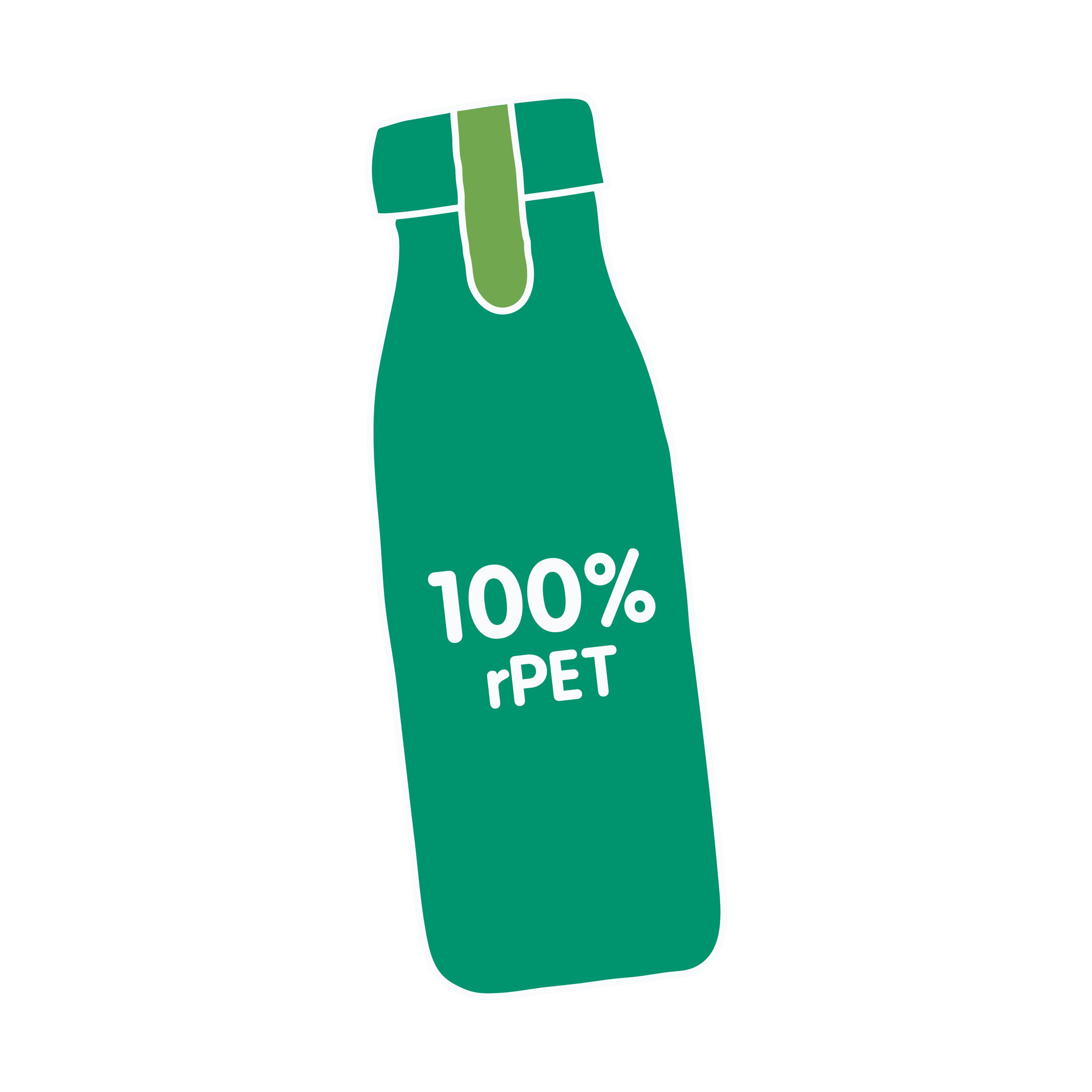 100% rpet bottle