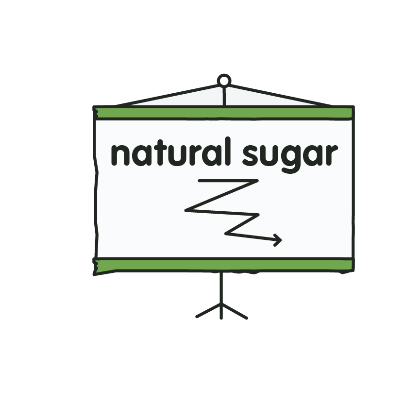 lower natural sugar